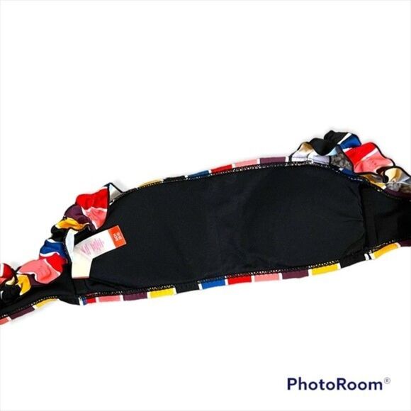 No Boundaries Multi-Color Striped Two Piece Bikini Size Small - Picture 5 of 8